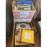 A box of coffee table box inc. Beatles books etc.