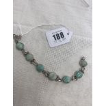 A Silver and Turquoise set bracelet