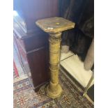 A marble column stand