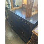 A Steel chest of three drawers