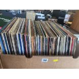 A collection of LP's,