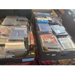 A large qty of CD's and cassettes