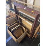 A large qty of old frames