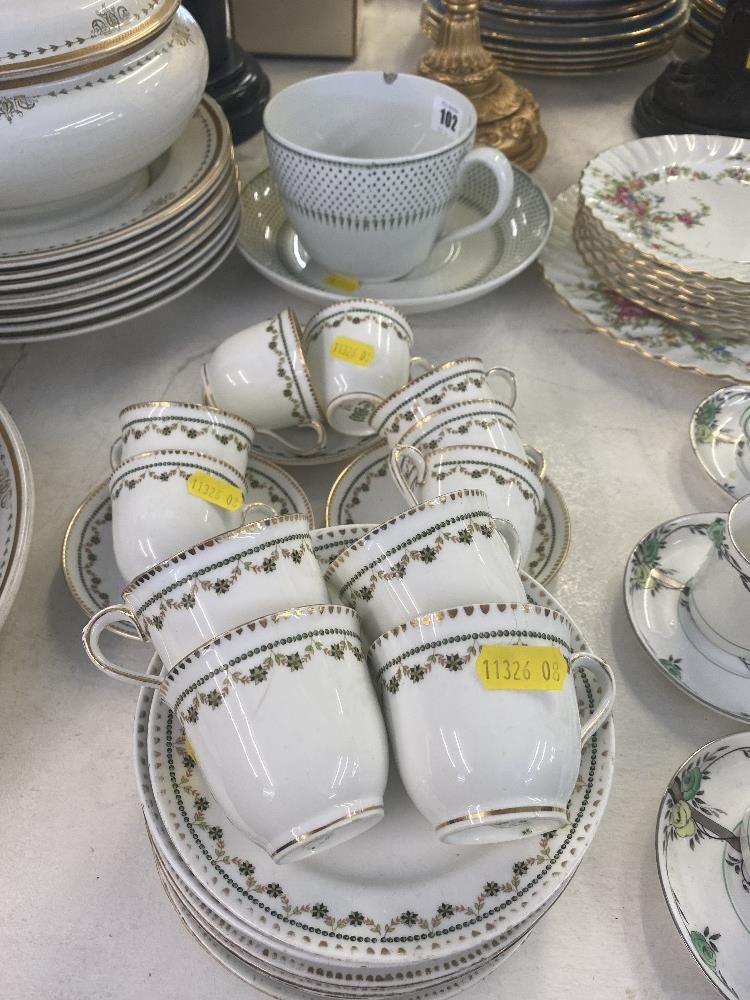 A Mann and Son's tea set and a Large Minton cup and saucer a.