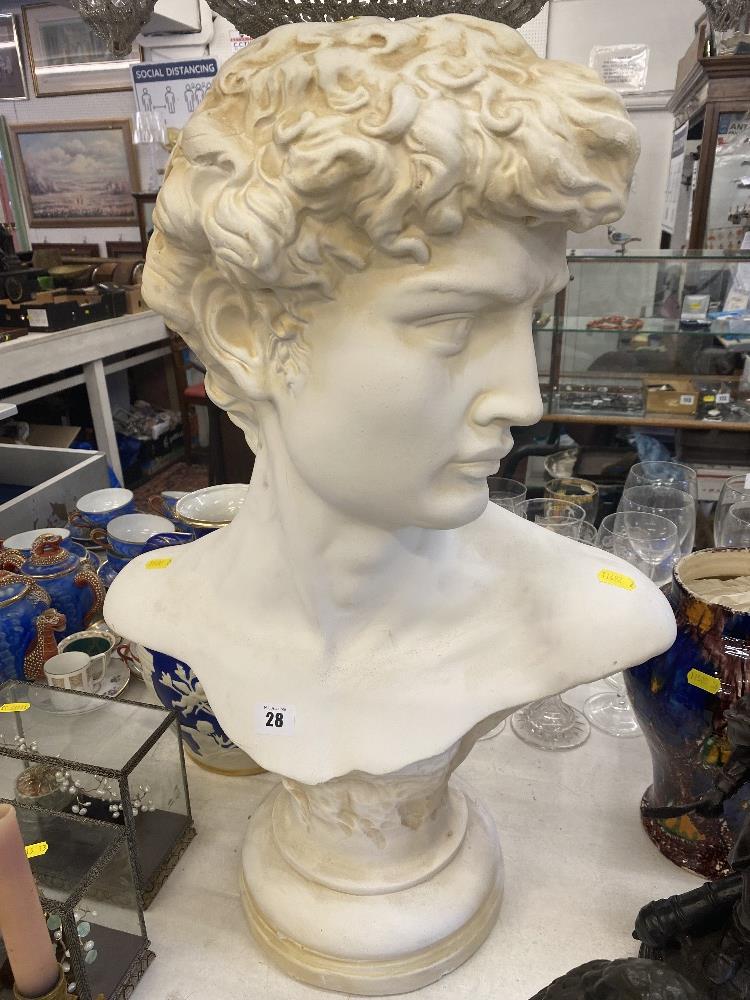 A bust of a young man - Image 3 of 3