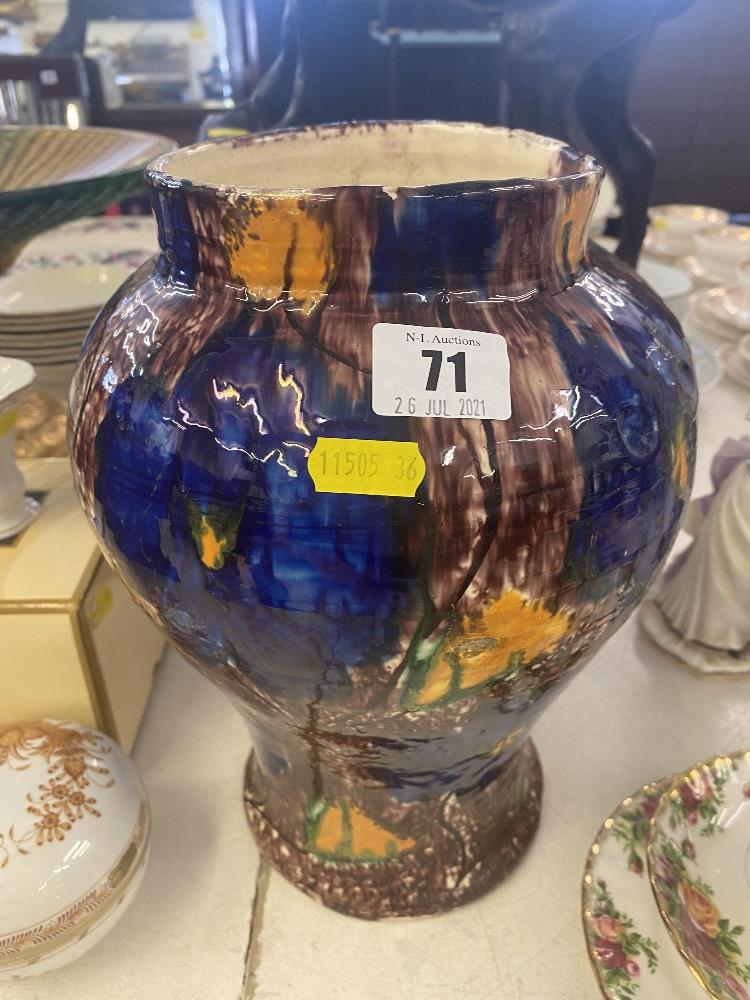 A large coloured vase