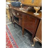 A mahogany sideboard