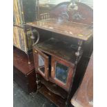 An Edwardian two door cabinet