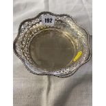 A hallmarked Silver sweet meat basket, 1914,