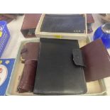 Five leather wallets and a purses