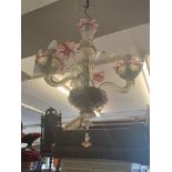 A Murano chandelier