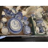 A qty of blue and white china inc.