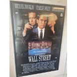 A poster of wall street,