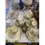 A 12 place Crown Staffordshire tea set, inc.