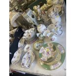 A collection of china inc. Royal Albert, Minton, Crown Derby etc.