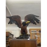 A decorative resin eagle