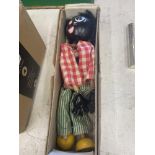A Pelham puppet in a box