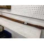 Victorian very long truncheon, ribbed handle, undoubtedly one of the longest, if not the longest,