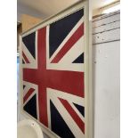 A large framed Union Jack