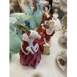 Four Royal Doulton figures