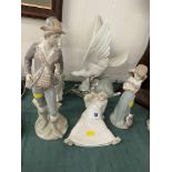 Six assorted Lladro figures