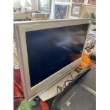 A Sony 20" television with remote