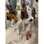 Five Dog figures