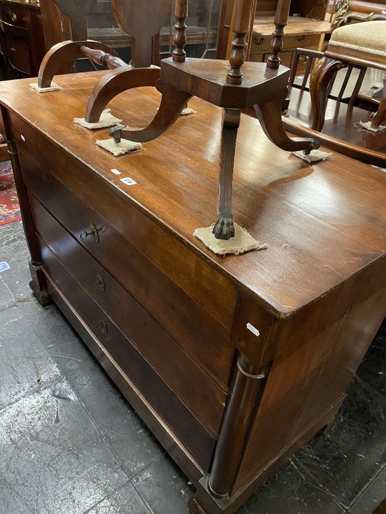 A continental chest of four drawers