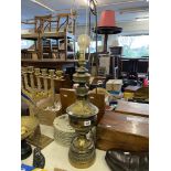 An oil lamp style table lamp