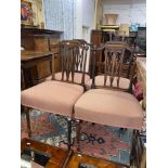 A set of four Mahogany dining chairs a.