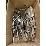 A qty of Silver plated cutlery 24 place setting