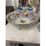 A French porcelain hand painted bowl,