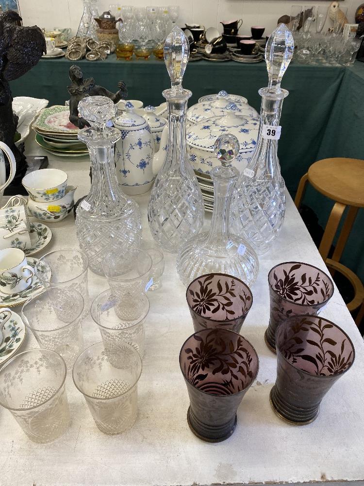 A qty of glassware inc.