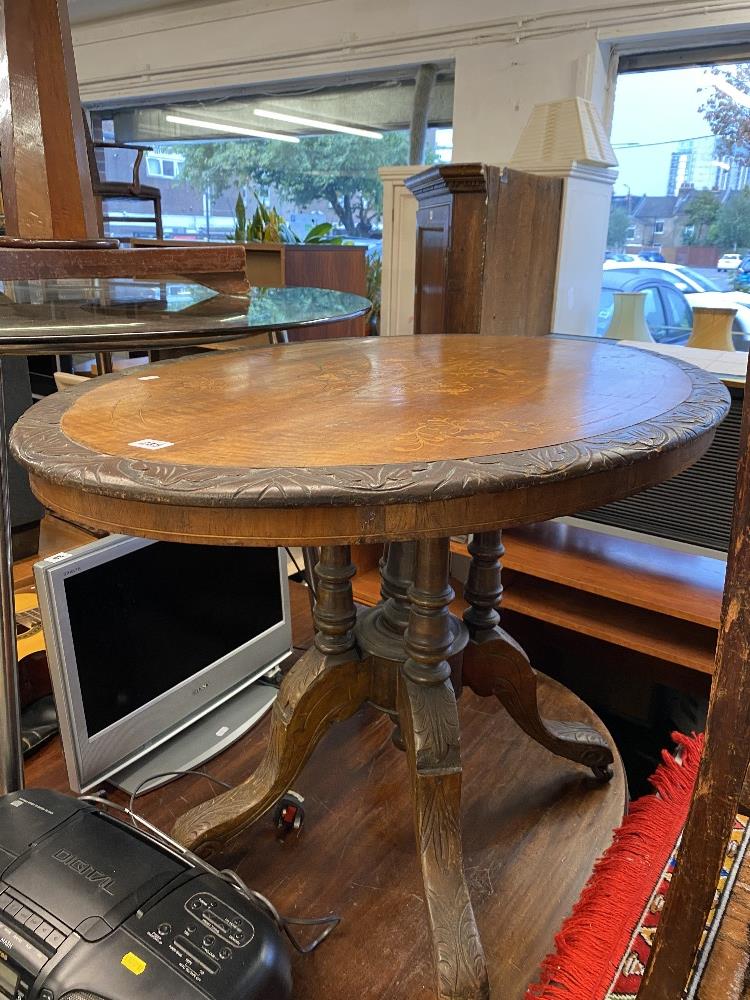 A 19th century Walnut side table