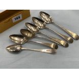 Five hallmarked Silver spoons