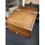 An Georgian Mahogany stationary box,