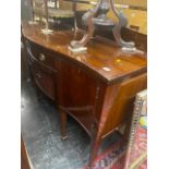 A mahogany sideboard