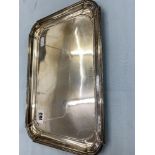 A hallmarked Silver tray