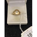 A 9ct Gold and Diamond gents ring