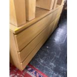 An Oak chest of six drawers