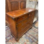 A mahogany bachelor chest of drawers