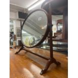 A small dressing table with mirror stand