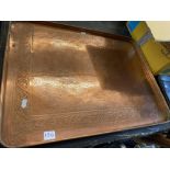An Arts and Crafts copper tray