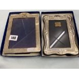 Two Silver photo frames