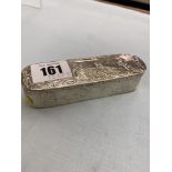 A hallmarked Silver oblong box
