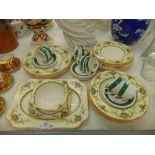 A Crown Ducal part dinner set and a Crown Ducal part coffee set