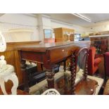 A 19th century mahogany table