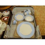 Blue/white/ gilt (Modern Doulton) part dinner set