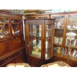 A Mahogany display cabinet