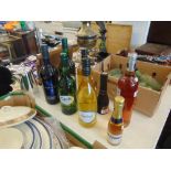 Nine bottles of wines and spirits